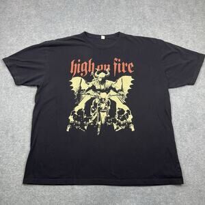 High on Fire Band Black Album T-shirt Unisex Tee 2XL